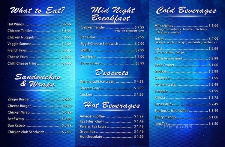Menu page 2