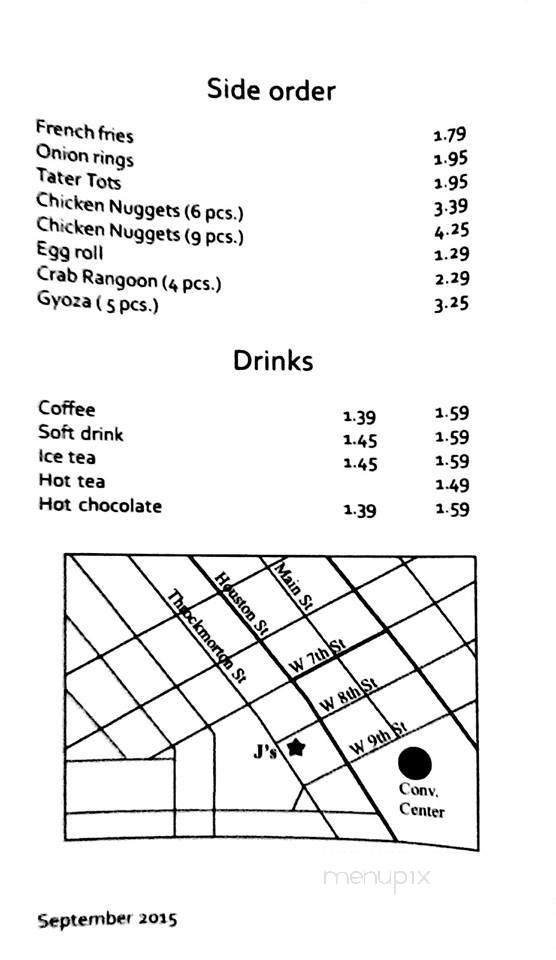 Menu page 1