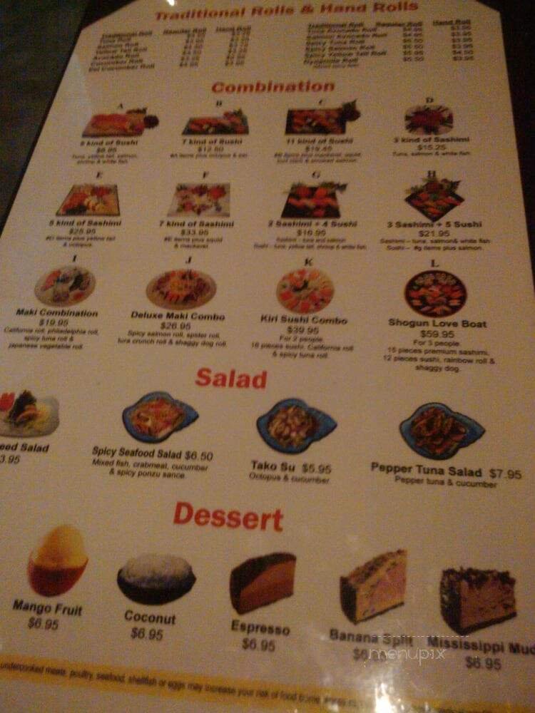 Menu page 2
