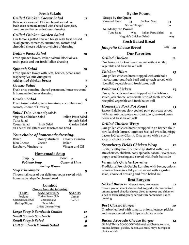 Menu page 2