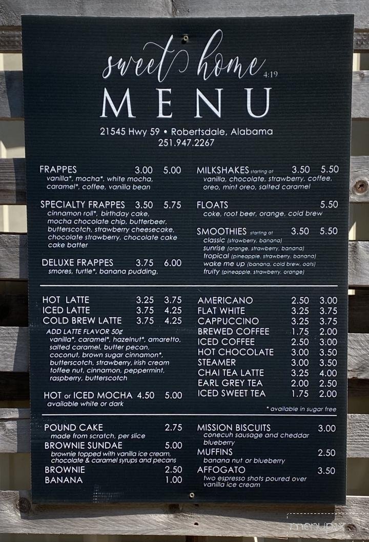Menu page 1