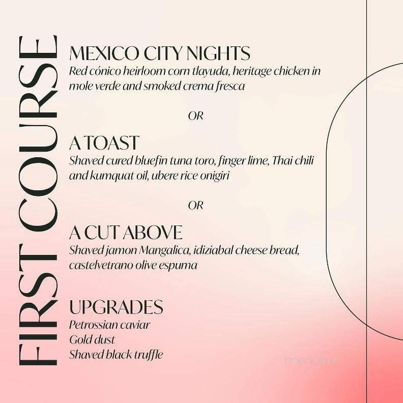Menu page 1