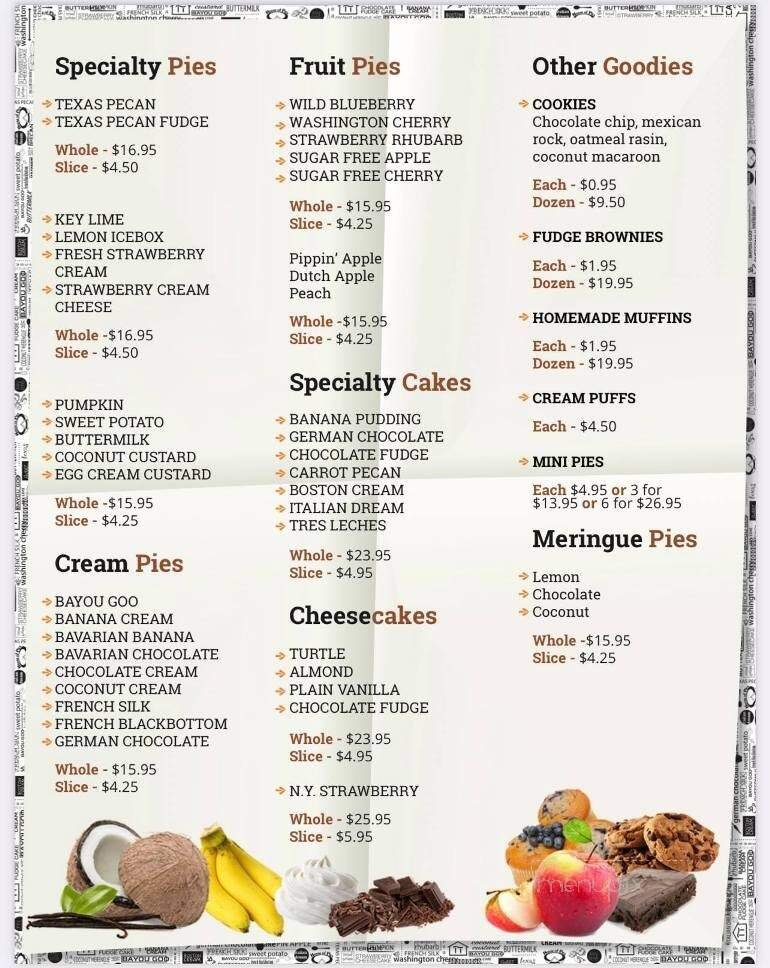 Menu page 1