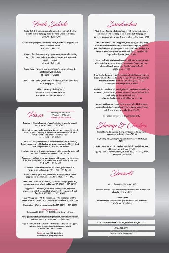 Menu page 1