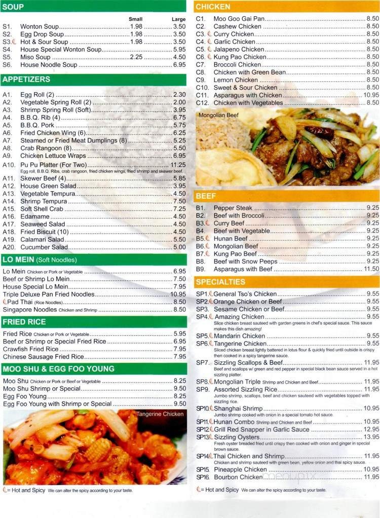 Menu page 2