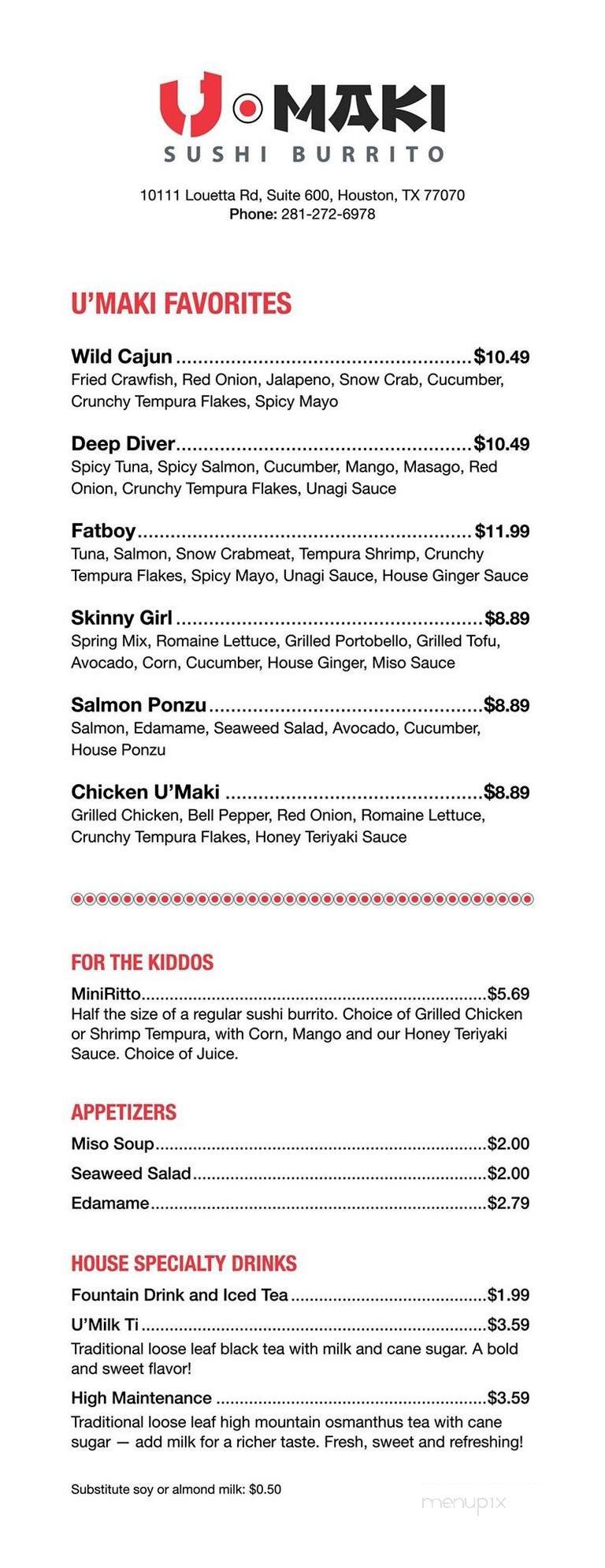 Menu page 2