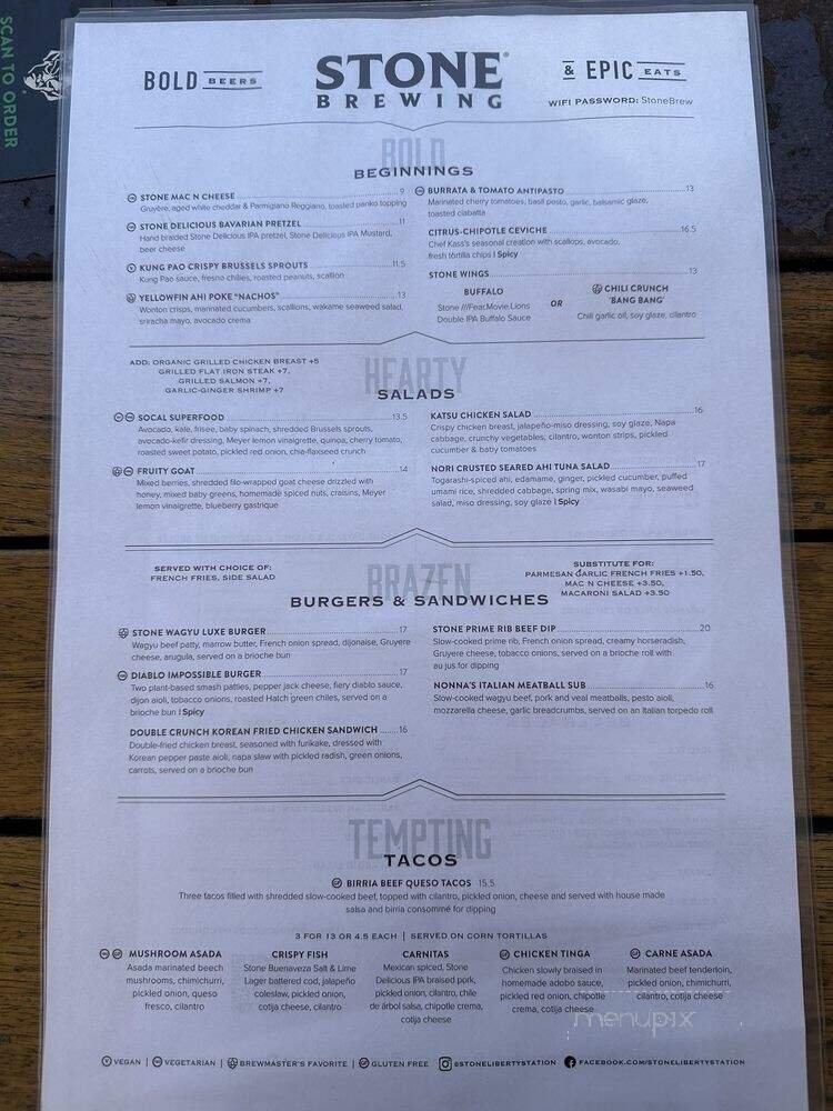 Menu page 1