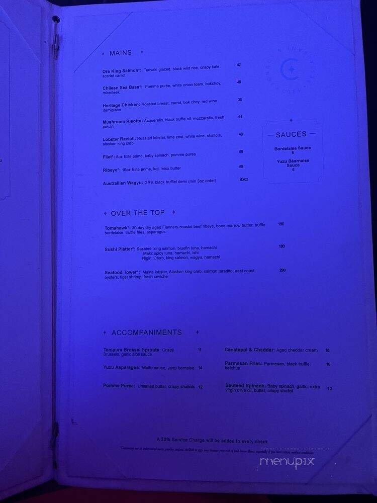 Menu page 1