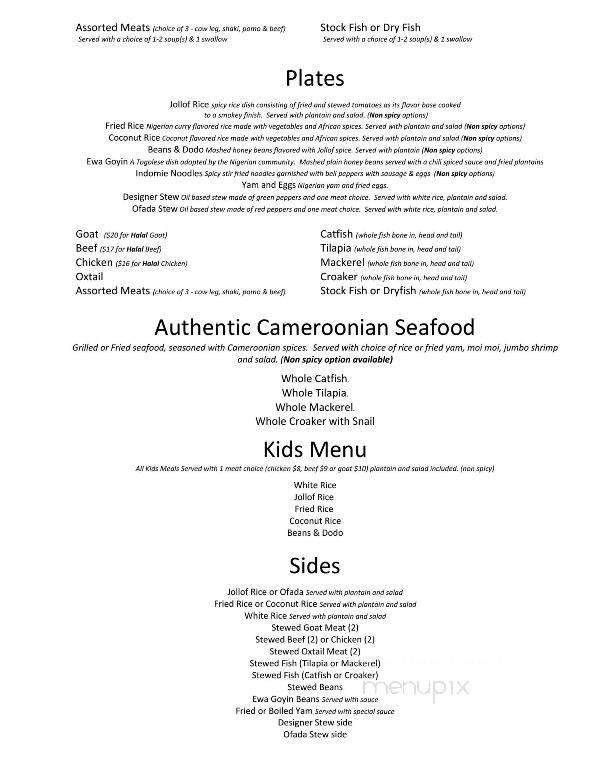 Menu page 2