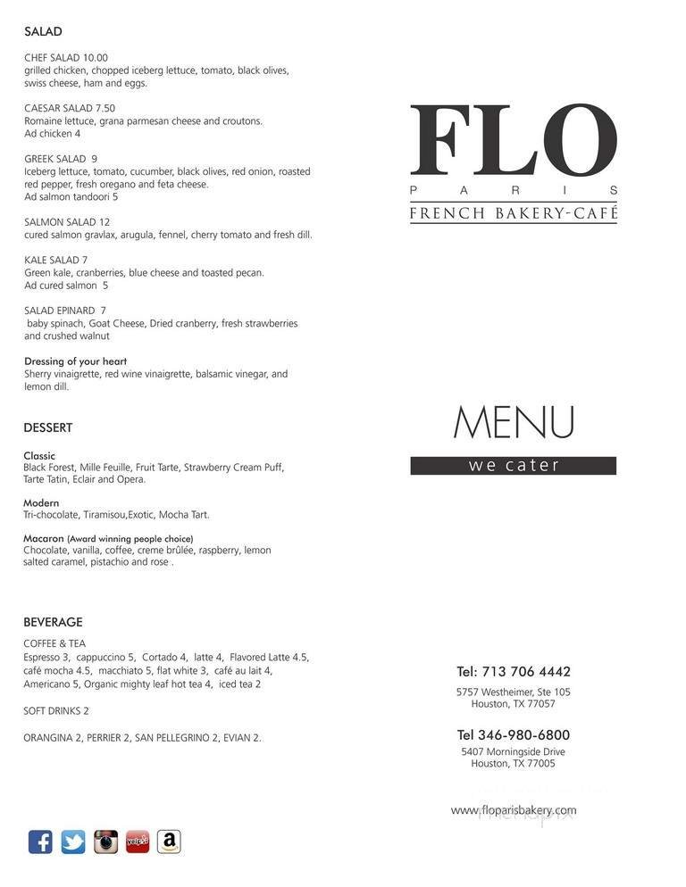Menu page 1