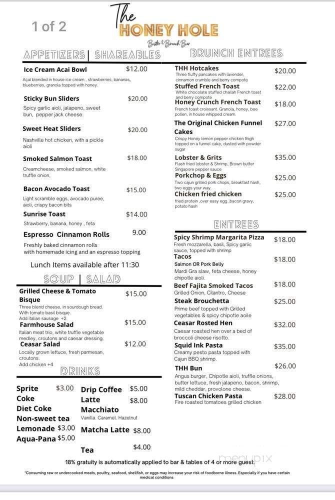 Menu page 1
