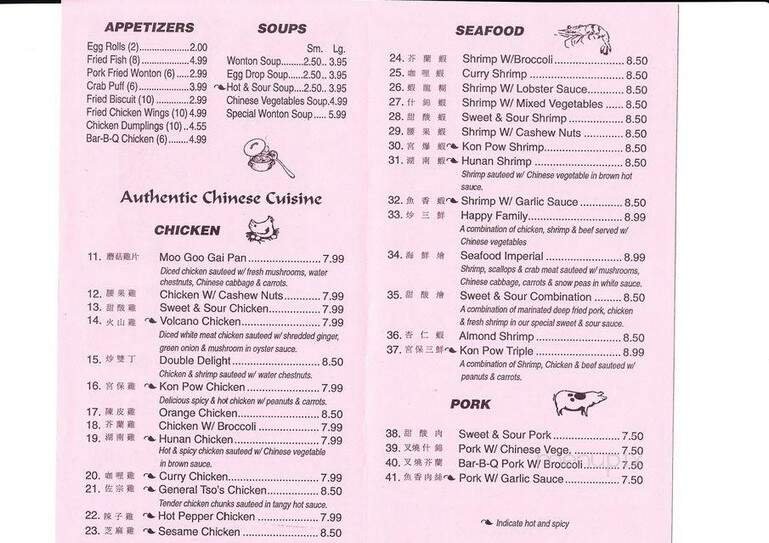 Menu page 2