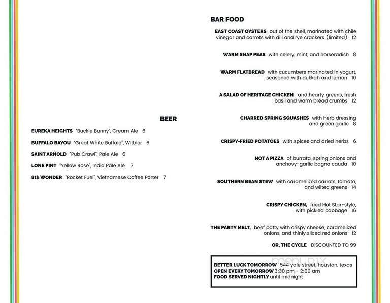 Menu page 2