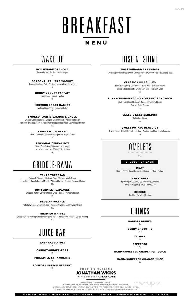 Menu page 1