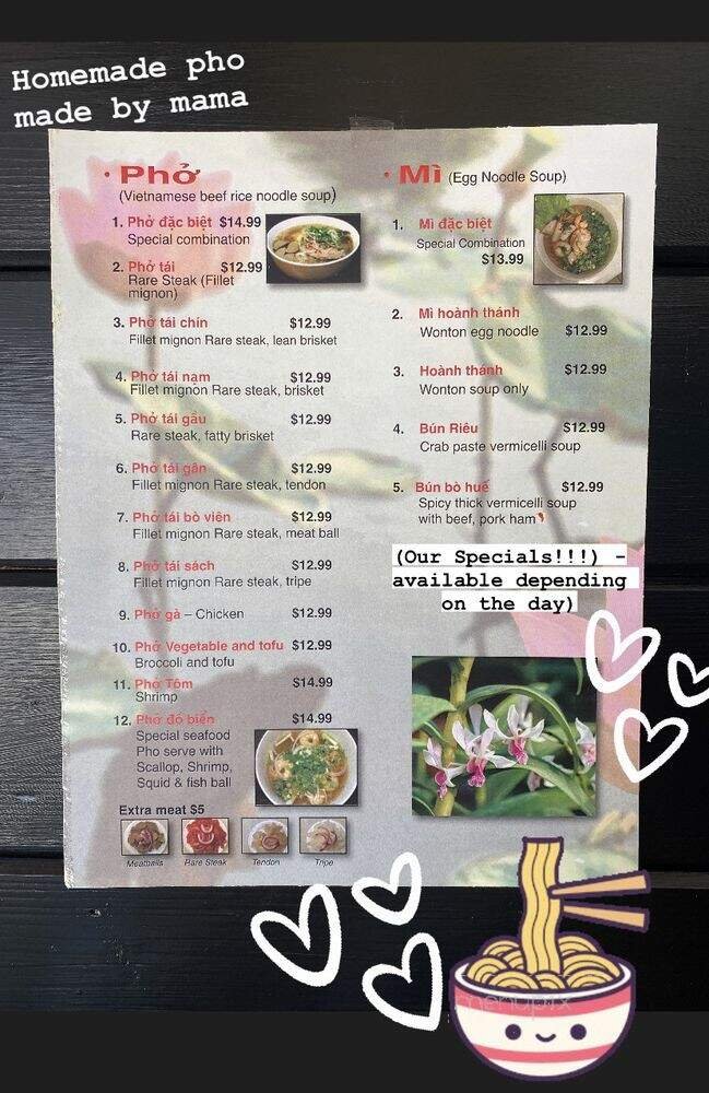 Menu page 2