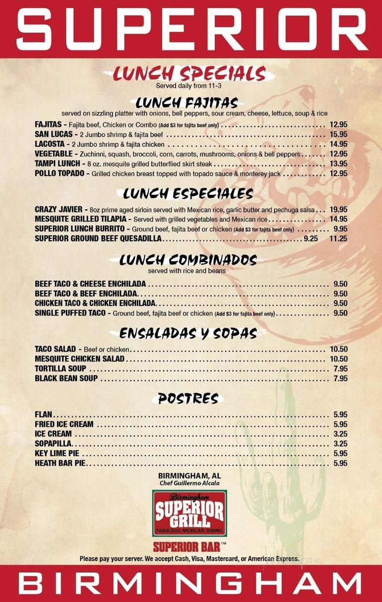 Menu page 2