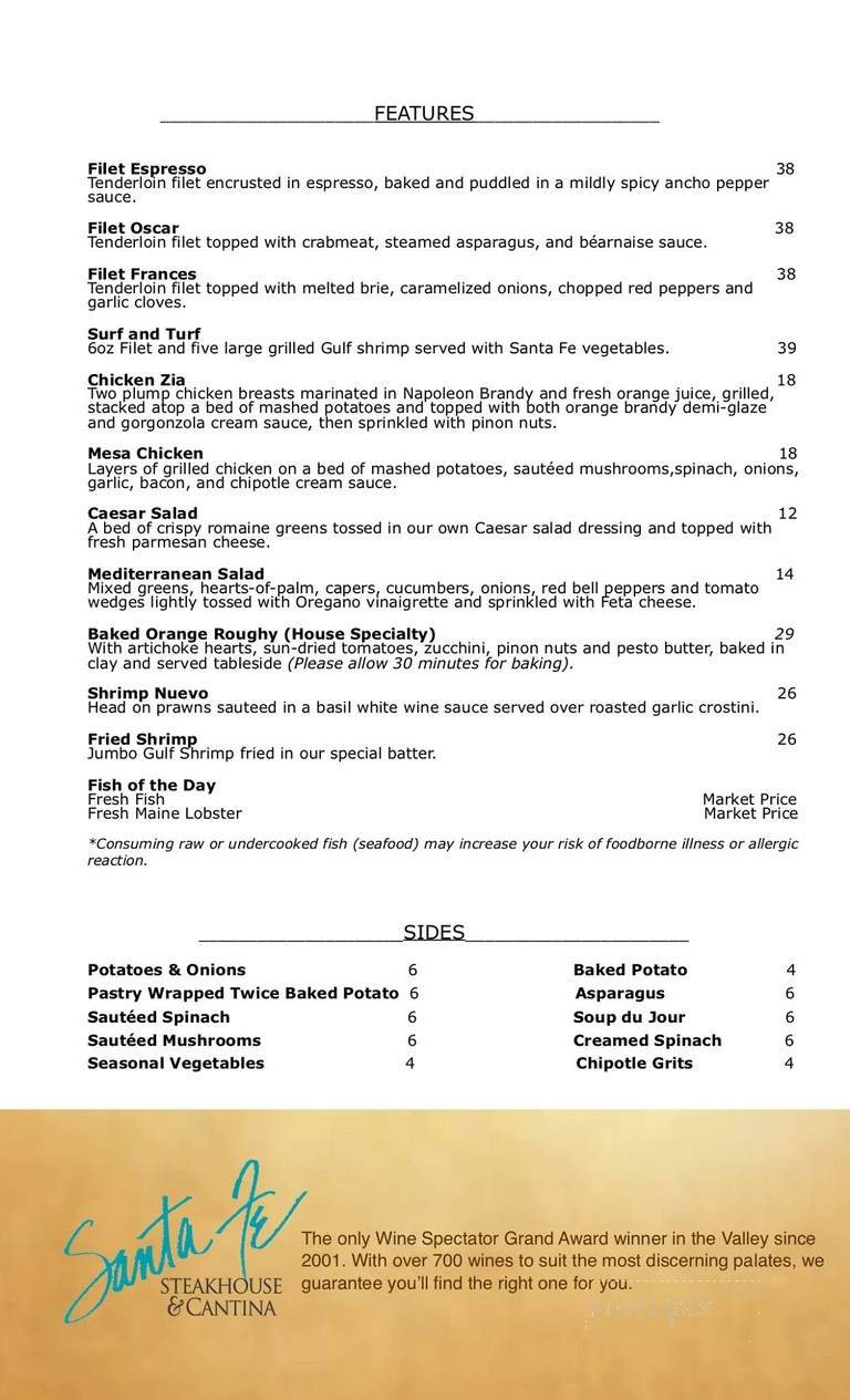 Menu page 2