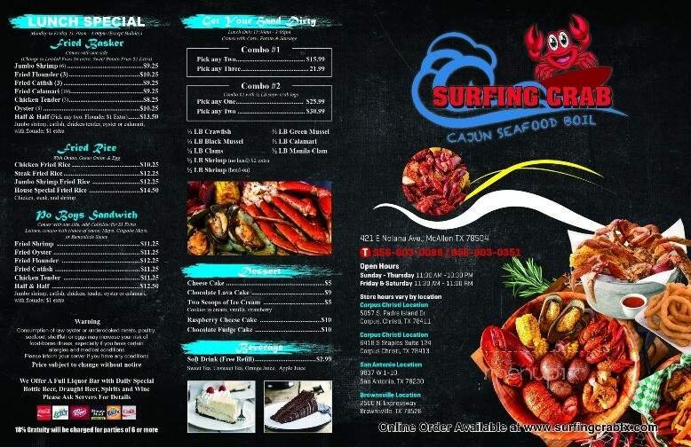 Menu page 2
