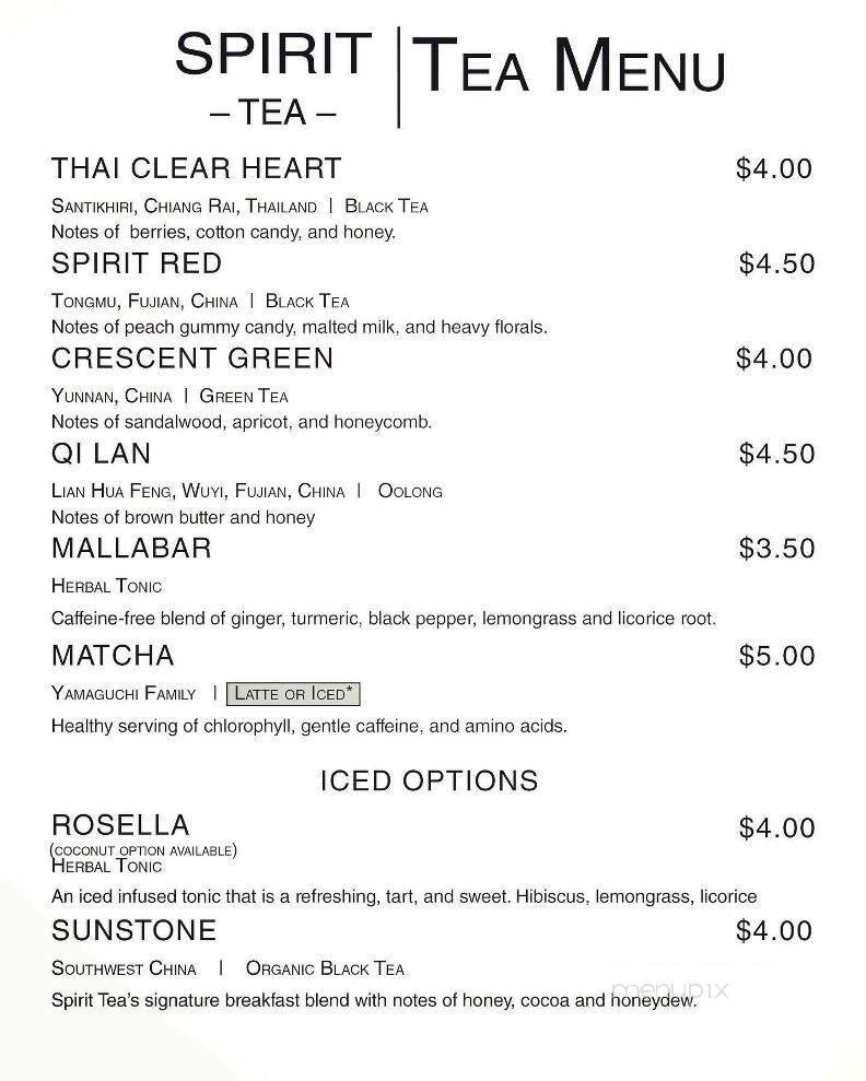 Menu page 1