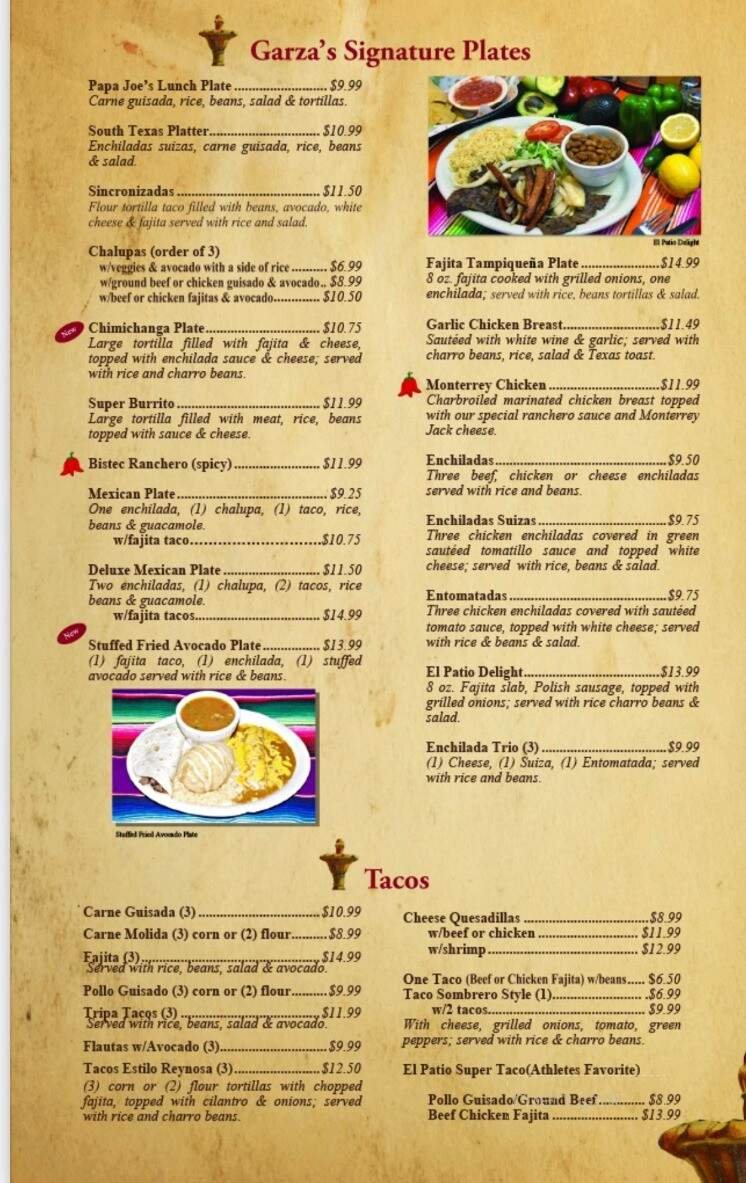 Menu page 2