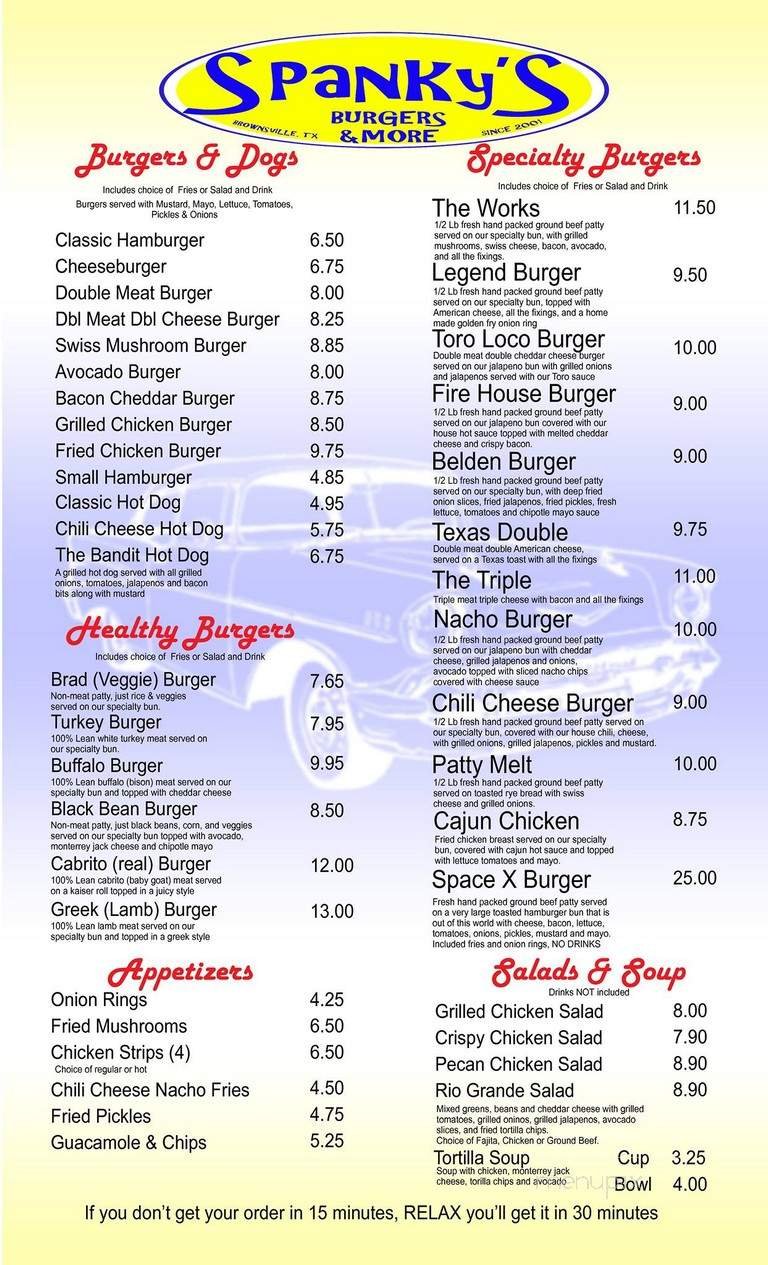 Menu page 1