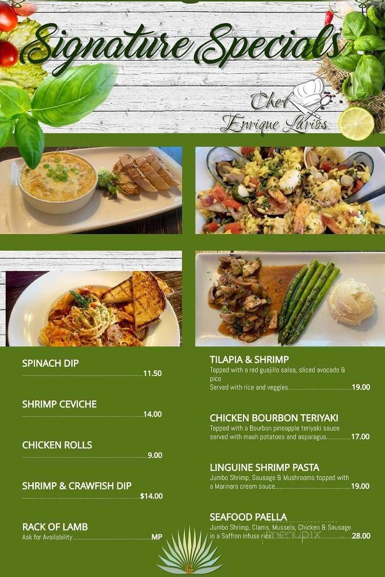 Menu page 1