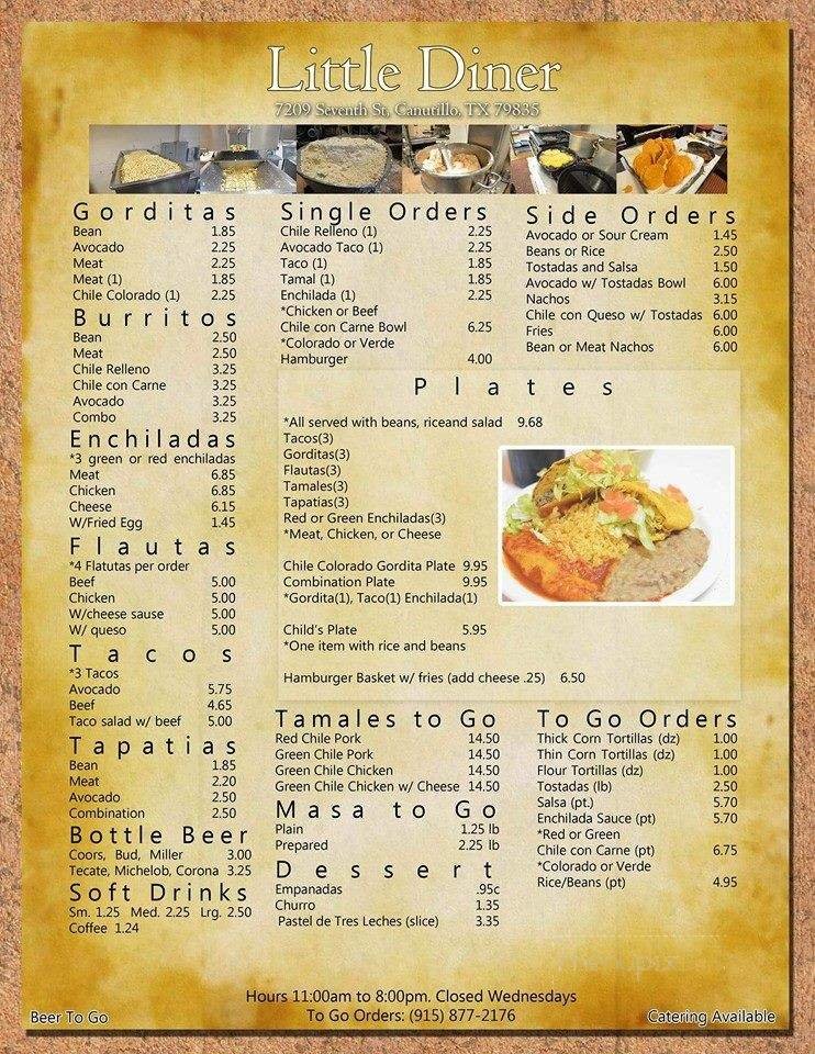 Menu page 1