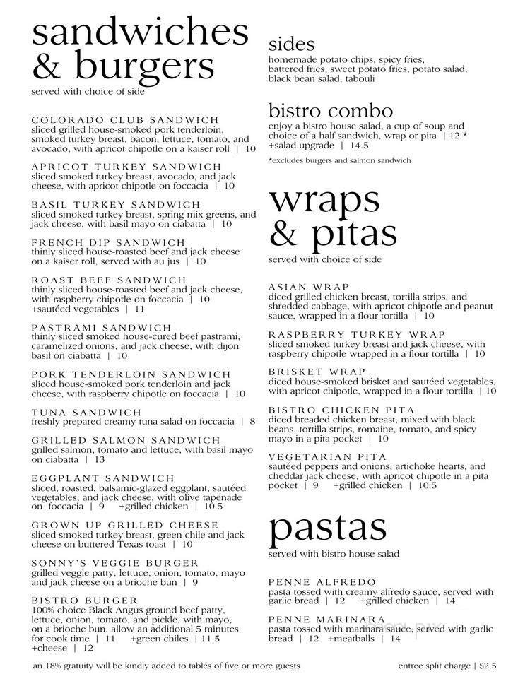 Menu page 2