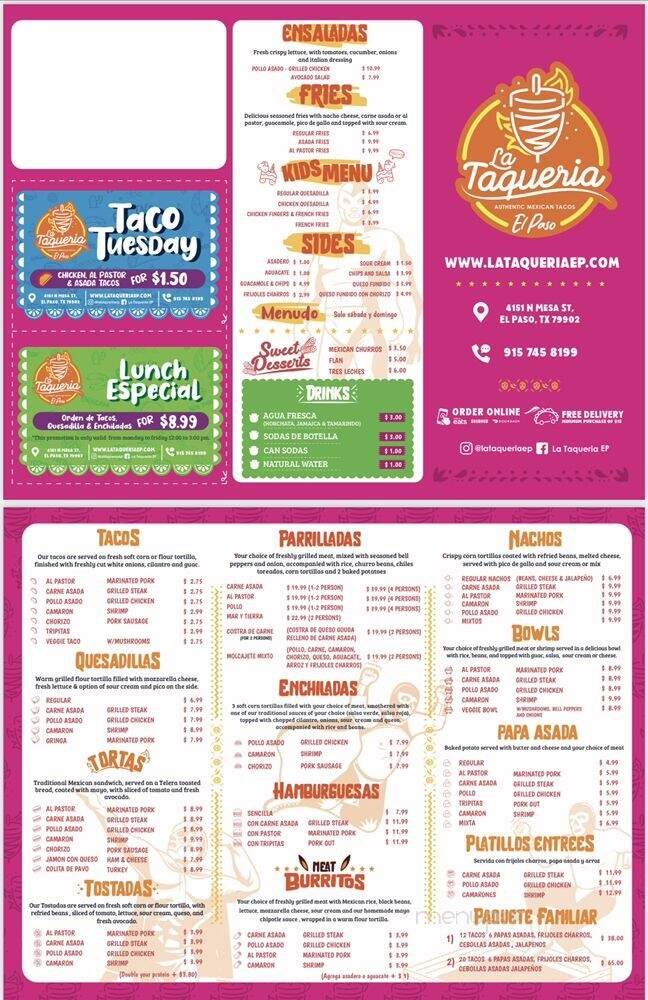 Menu page 2
