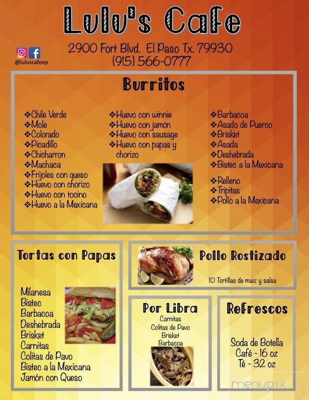 Menu page 1