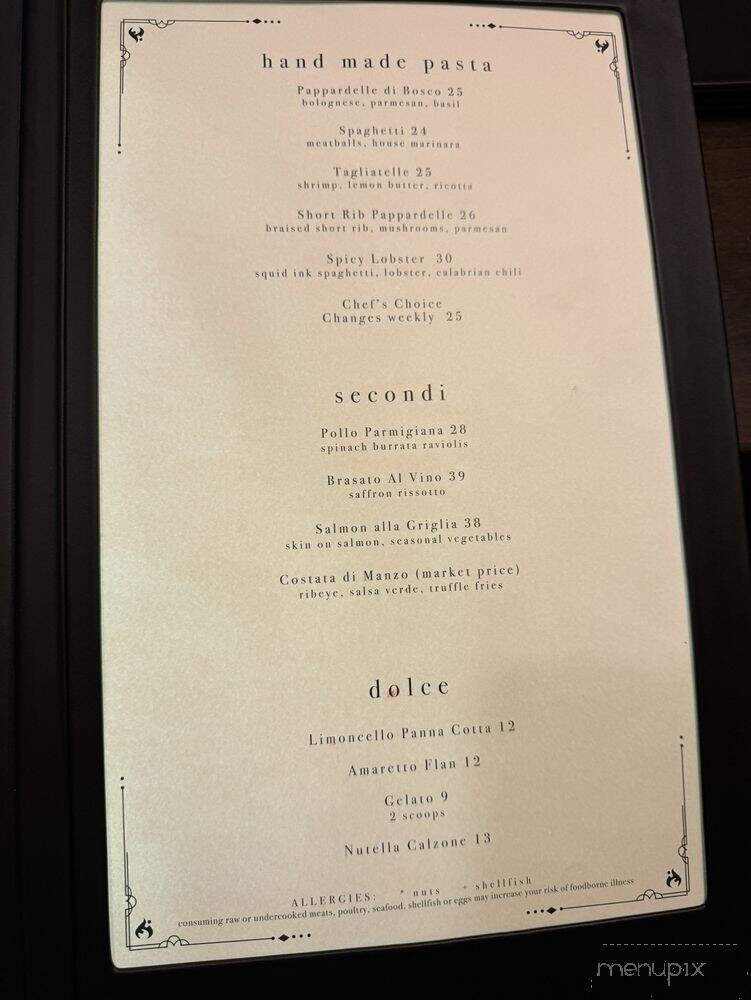 Menu page 1