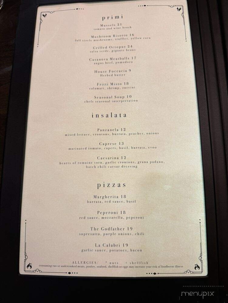 Menu page 2