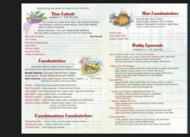 Menu page 2