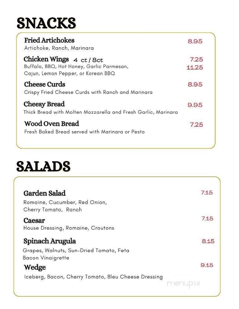 Menu page 1