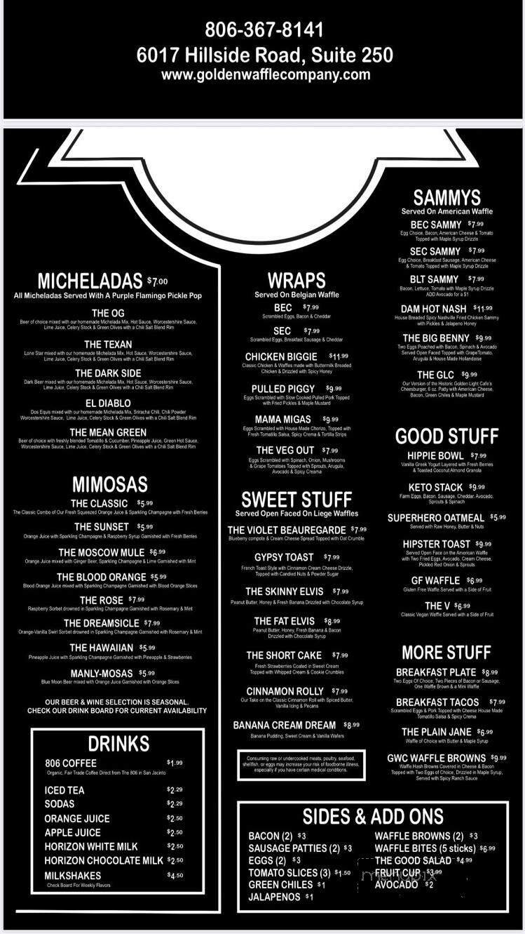 Menu page 1