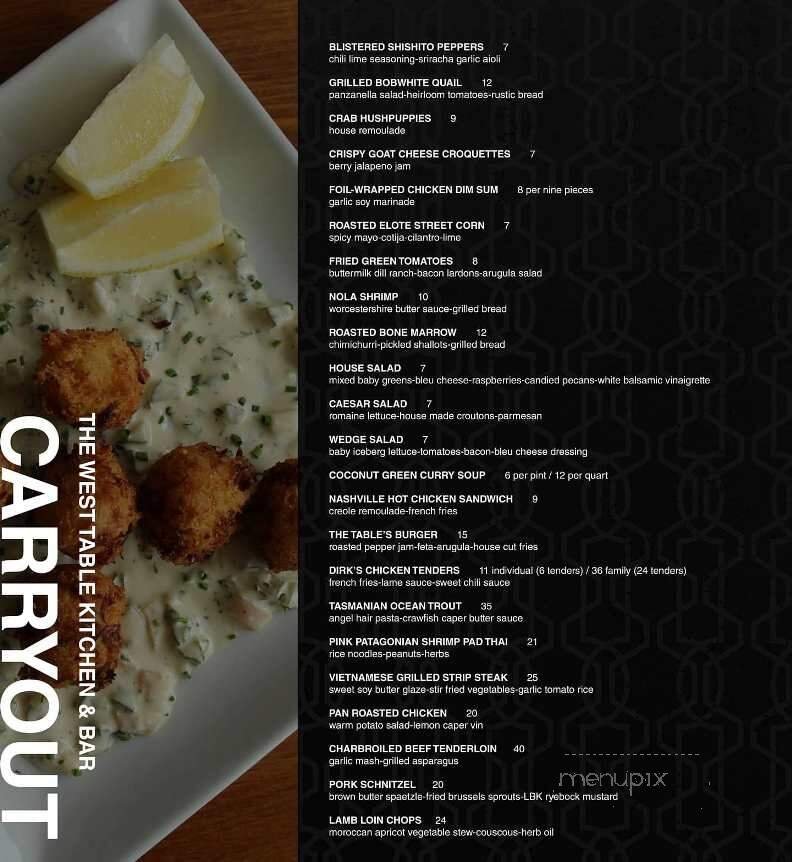 Menu page 1