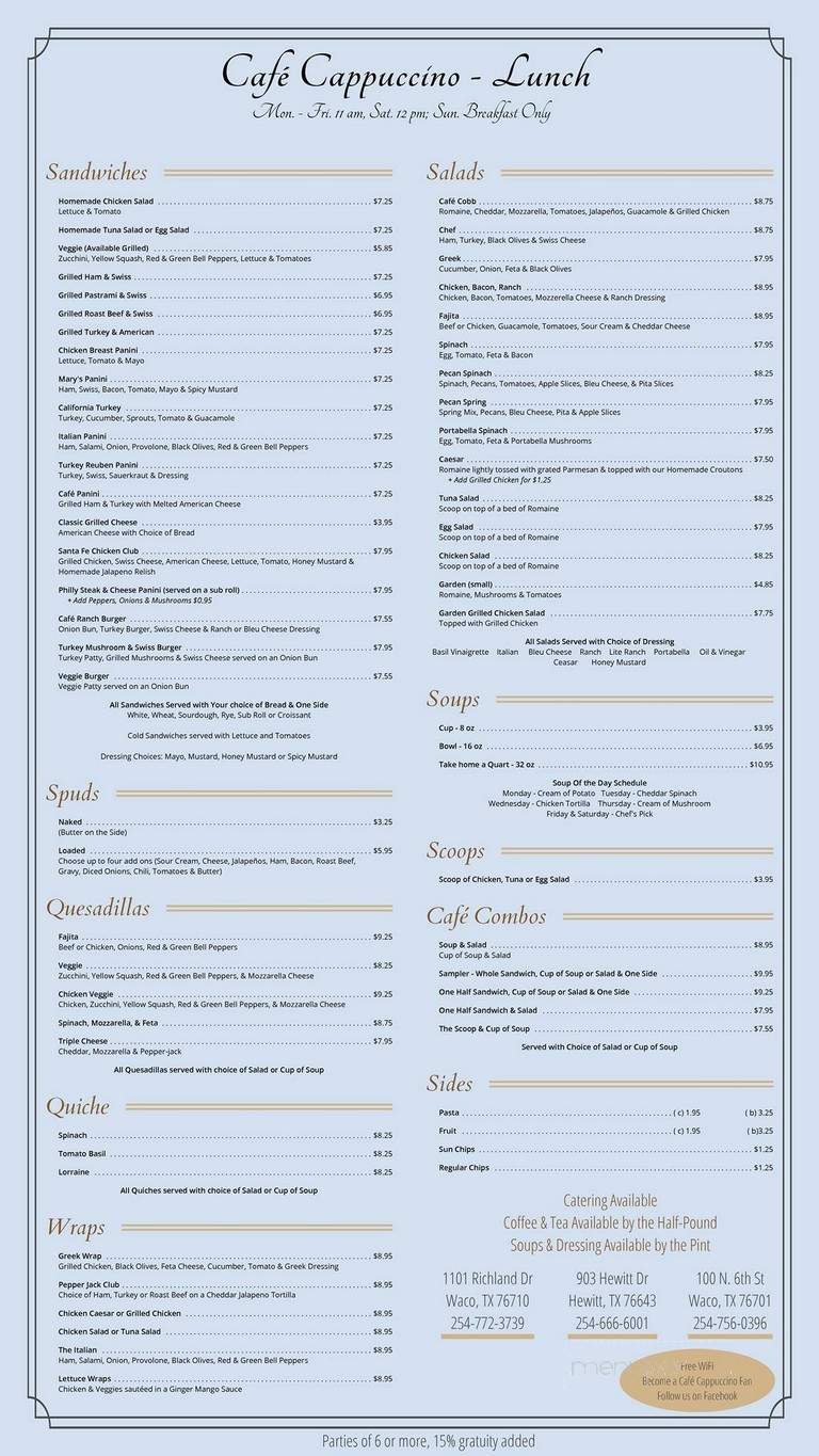 Menu page 2