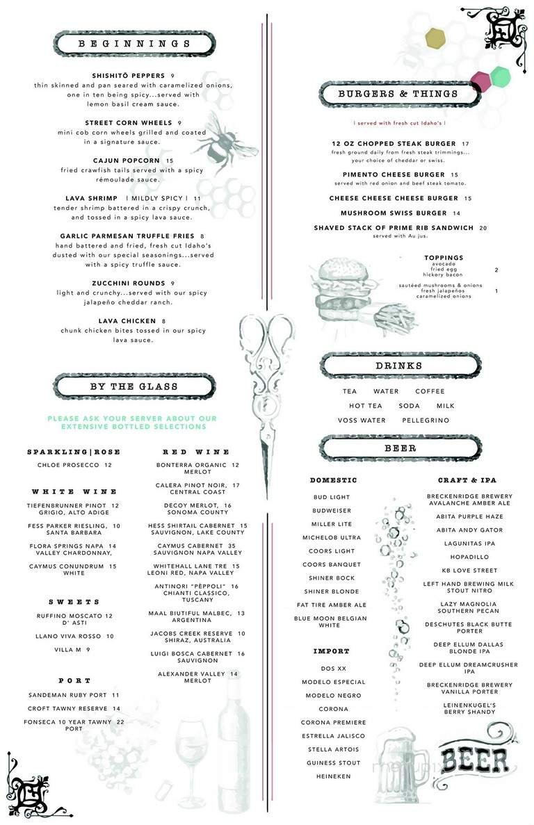 Menu page 1