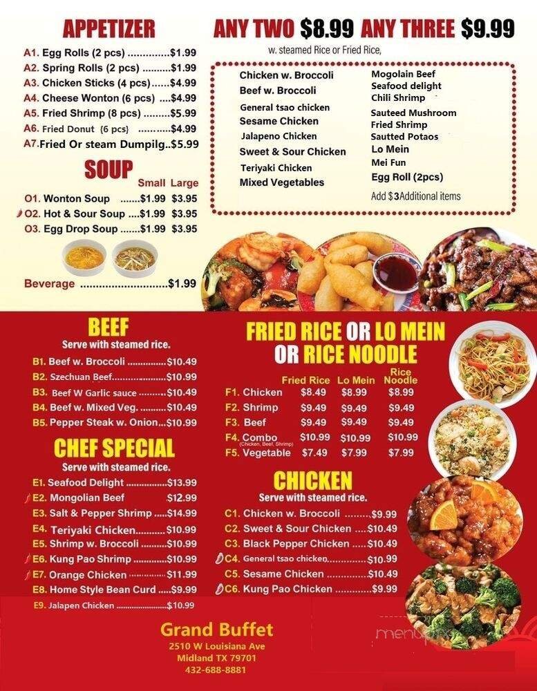 Menu page 1
