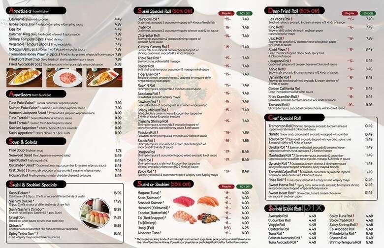 Menu page 2