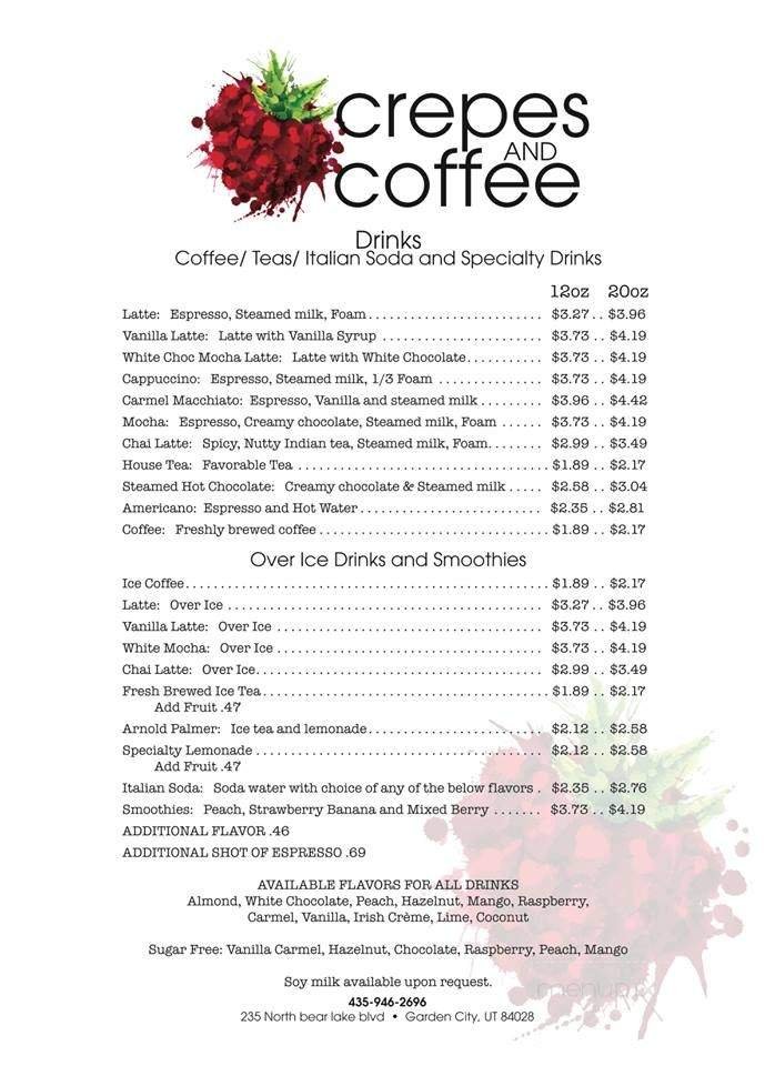 Menu page 1