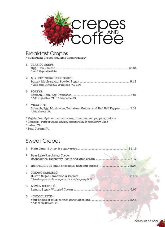 Menu page 2