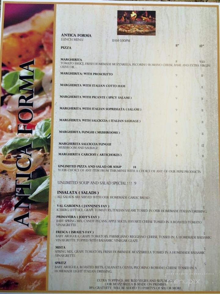 Menu page 1