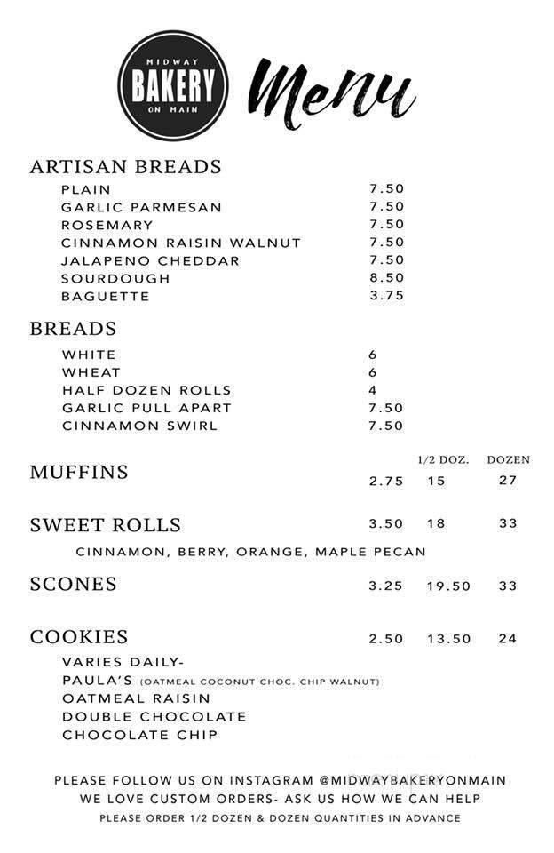 Menu page 1