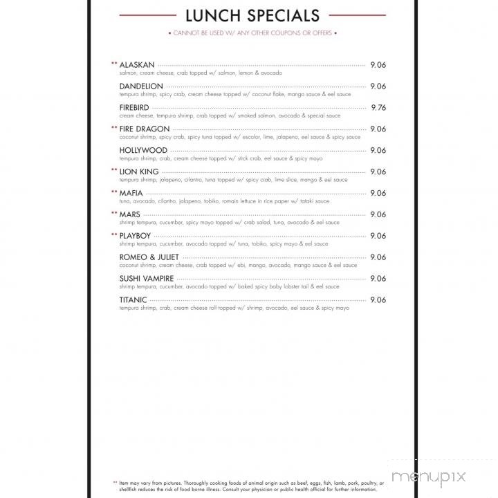 Menu page 2