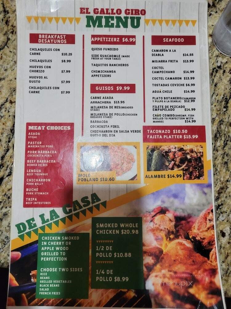 Menu page 2