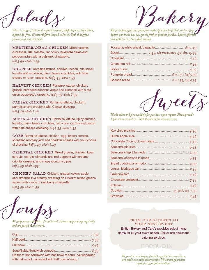Menu page 1