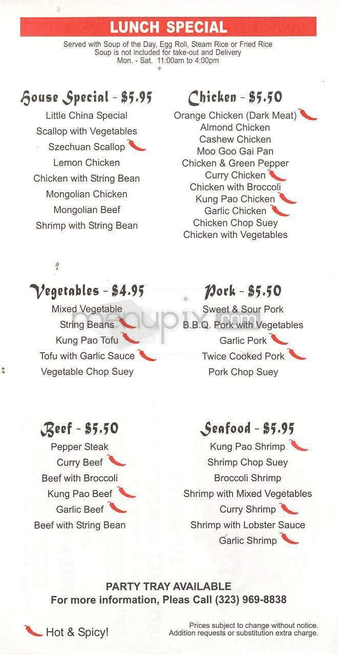 Menu page 2