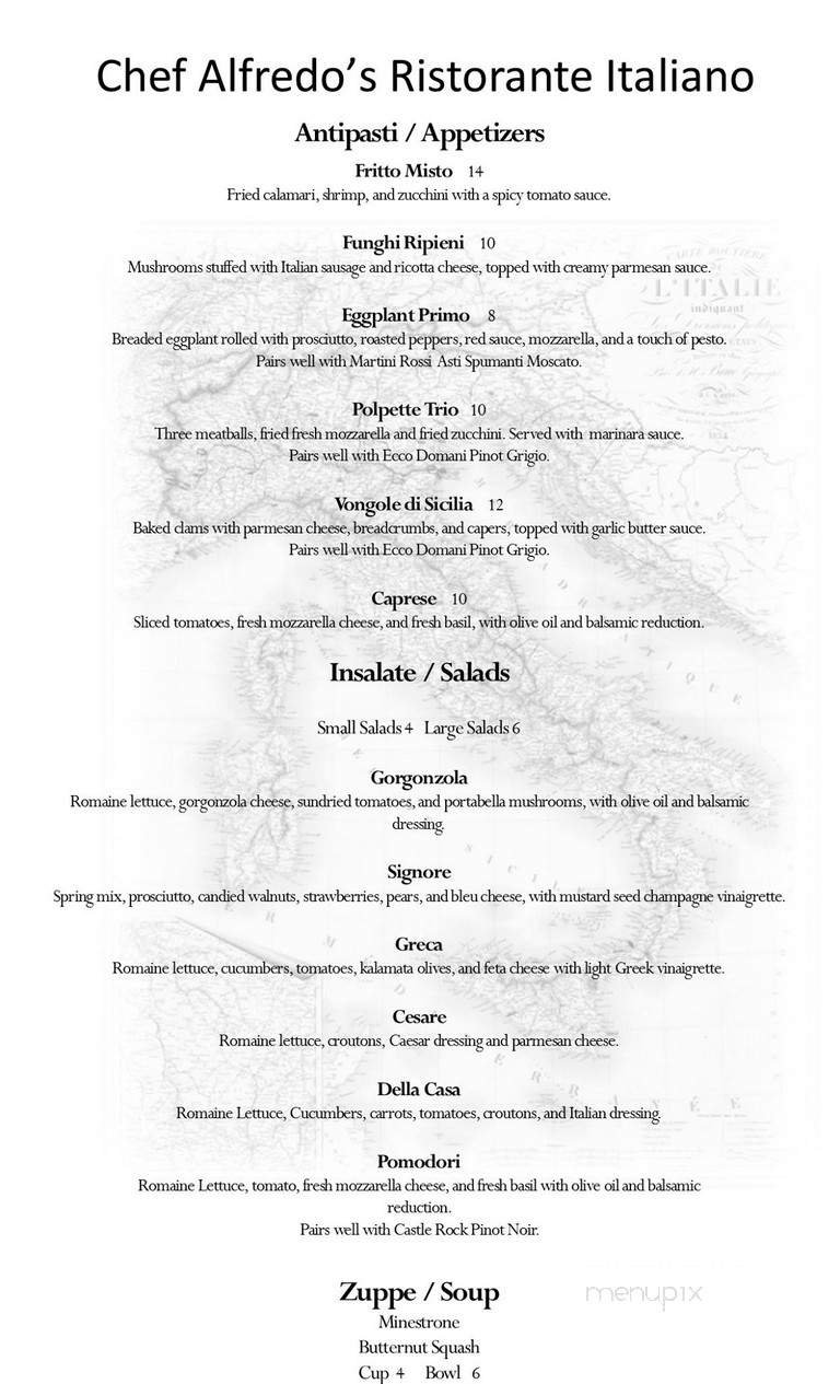 Menu page 1