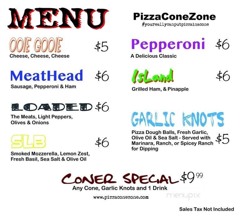 Menu page 1